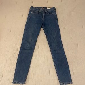 Rag & bone size 24 high rise ankle skinny